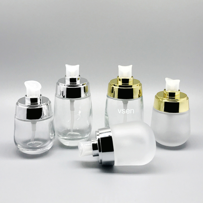 鸡蛋瓶透明50g hth.com精华瓶子30ml  磨砂瓶子批发(图2)