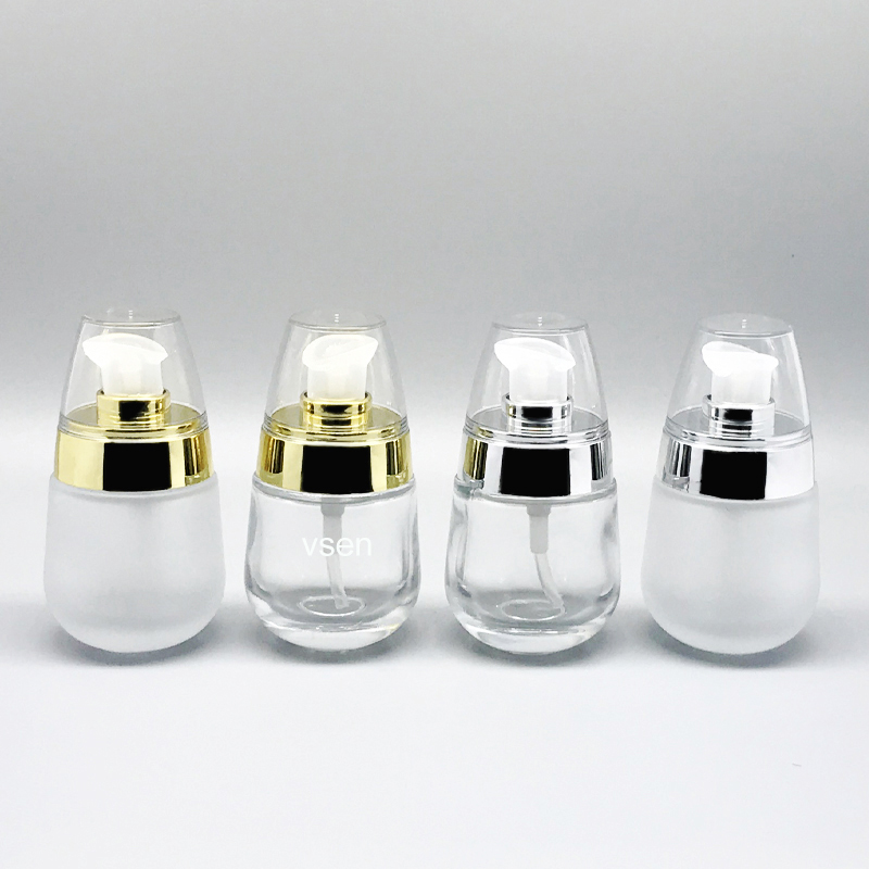 鸡蛋瓶透明50g hth.com精华瓶子30ml  磨砂瓶子批发(图3)