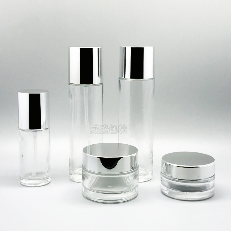 直圆hth.com玻璃瓶 面霜瓶子批发乳液按压瓶子(图4)