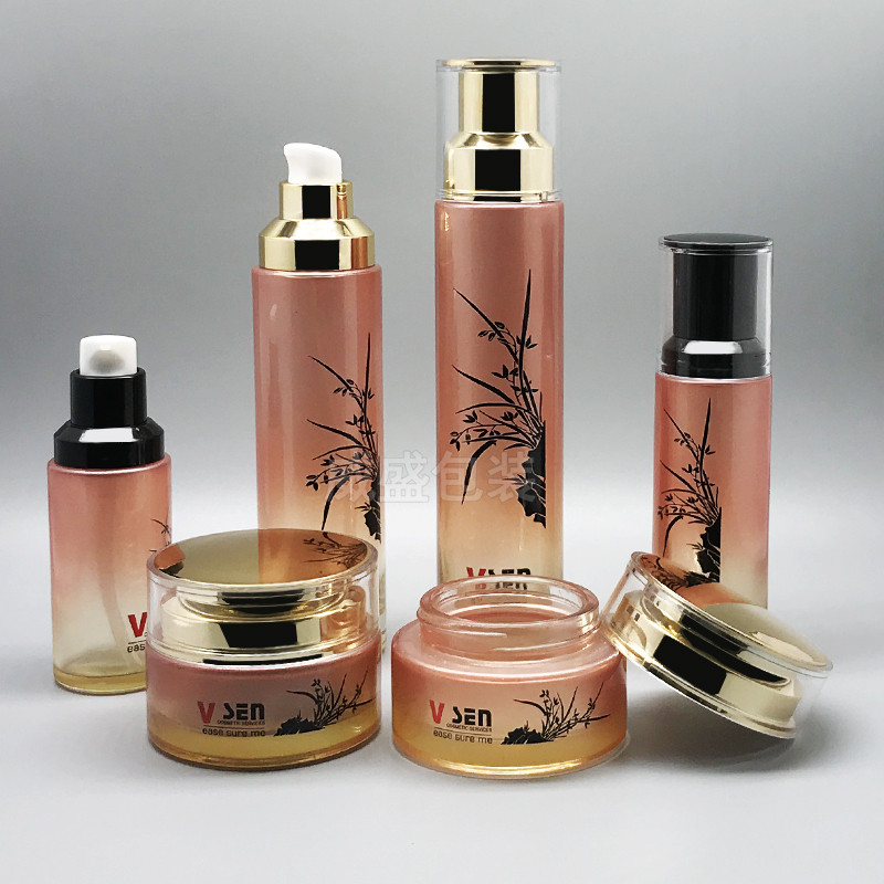 新款hth.com玻璃瓶  面霜瓶子批发 乳液按压瓶(图2)